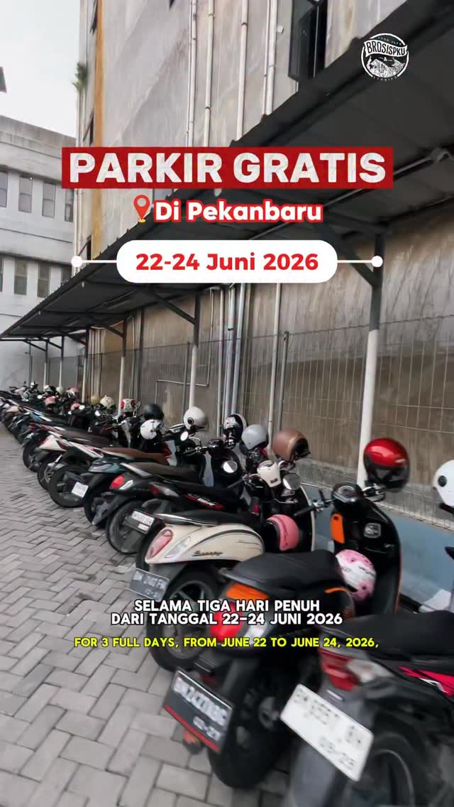 Parkir Gratis Pekanbaru 22–24 Juni 2026