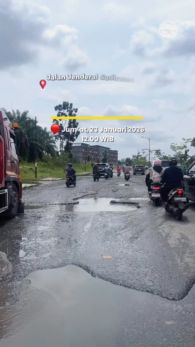 Cek Kondisi Jalan Sudirman Ujung Pekanbaru