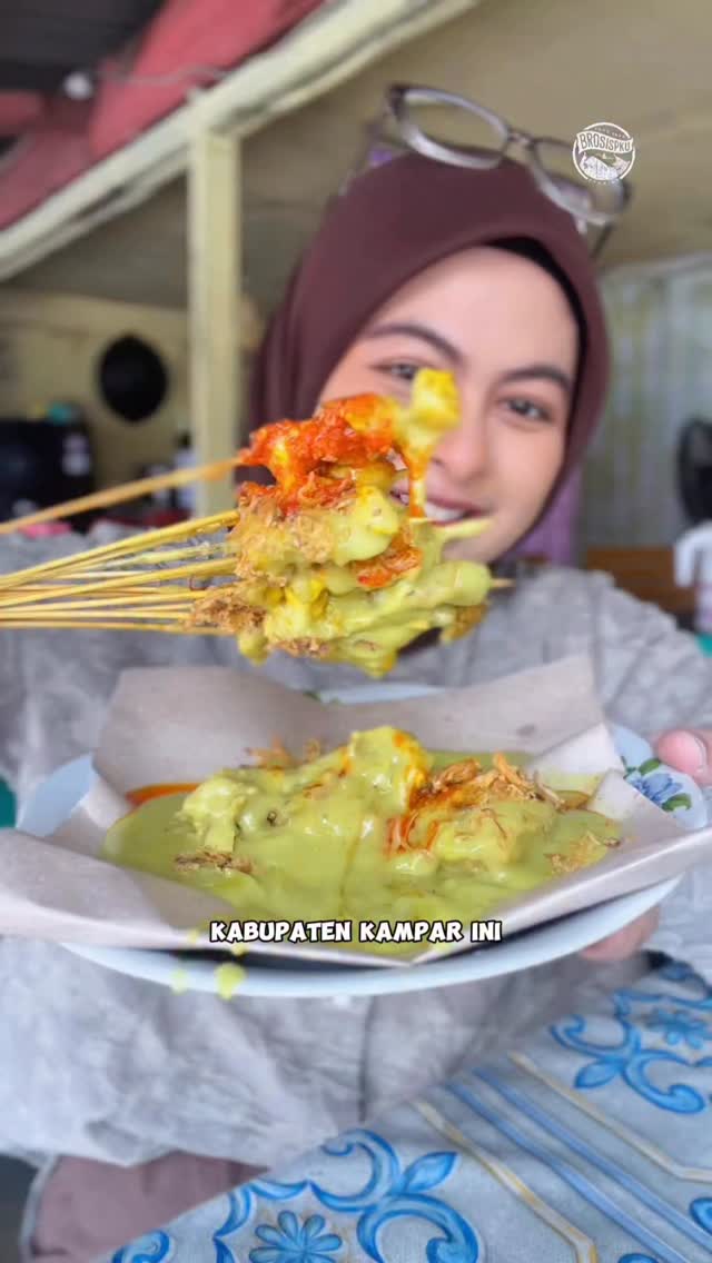 Sate Kuok Pekanbaru dengan Kuah Hijau Istimewa