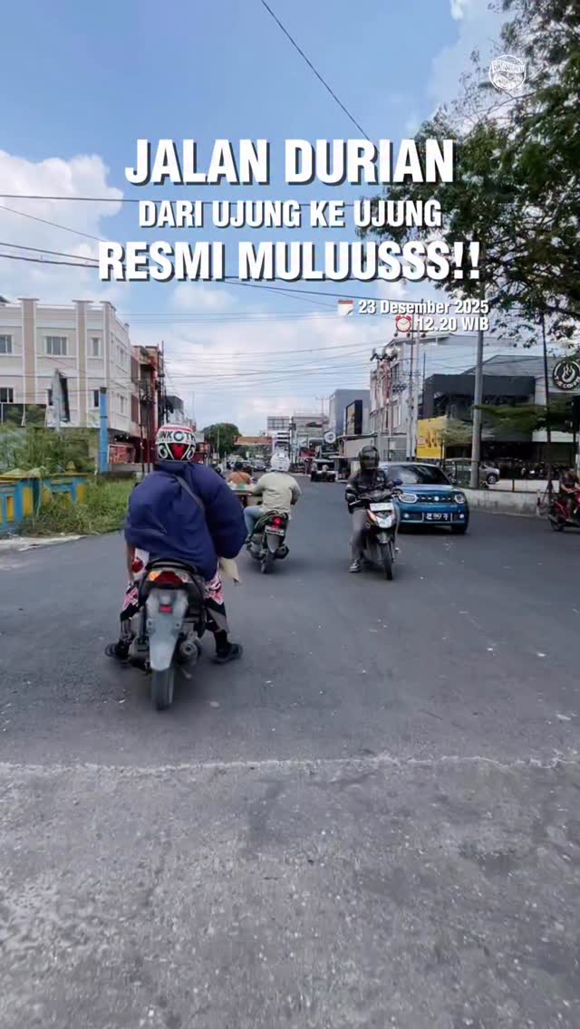 Jalan Durian Pekanbaru Kini Lancar