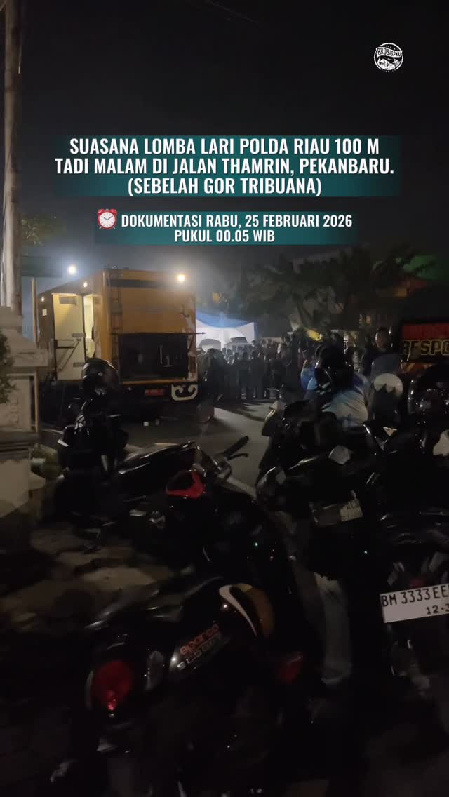 Pekanbaru Nighttime 100M Run