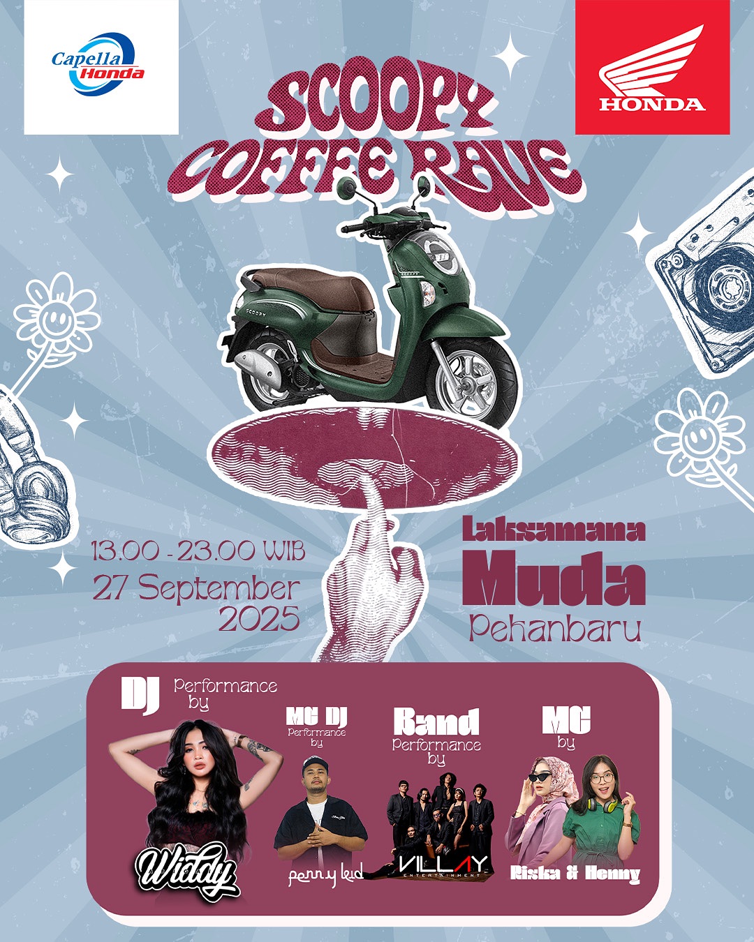 Honda Scoopy Coffee Rave di Pekanbaru