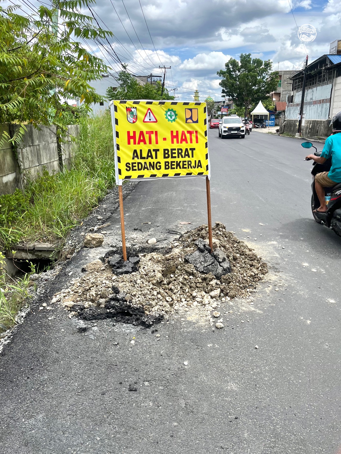 Perbaikan Jalan Jenderal di Pekanbaru