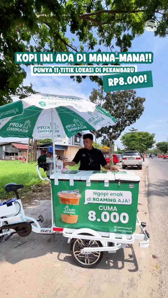 Kopi Roaming Pekanbaru: Gerobak Kopi Halal Rp8.000