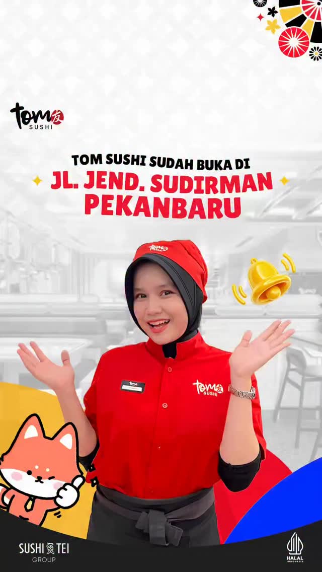 Tom Sushi Pekanbaru Hadir di Sudirman