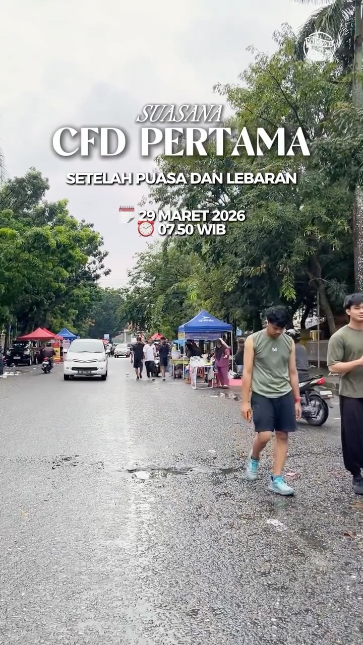 BroSis, begini suasana CFD Pertama setelah puasa dan lebaran✨

BroSis ada yang ke CFD pagi ini?🙌🏻

🗓️ 29 Maret 2026
⏰ 07.50 WIB
_
📍Car Free Day, Jalan Cut Nyak Dien, Pekanbaru
_
🌐 Butuh rekomendasi di Pekanbaru? Cek website www.brosispku.com

#BroSisPKUContentNanda #BroSisPKU #pku #pekanbaru #SeputarPKU