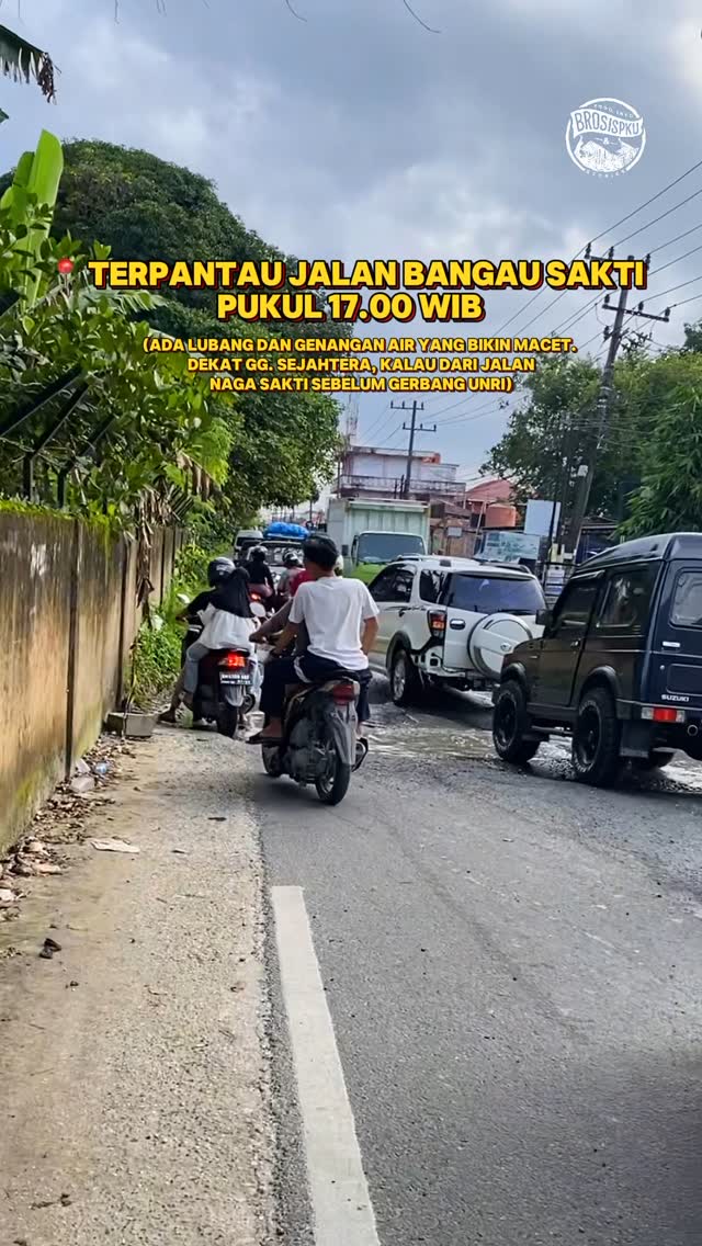 Waspada Genangan di Jalan Bangau Sakti Pekanbaru
