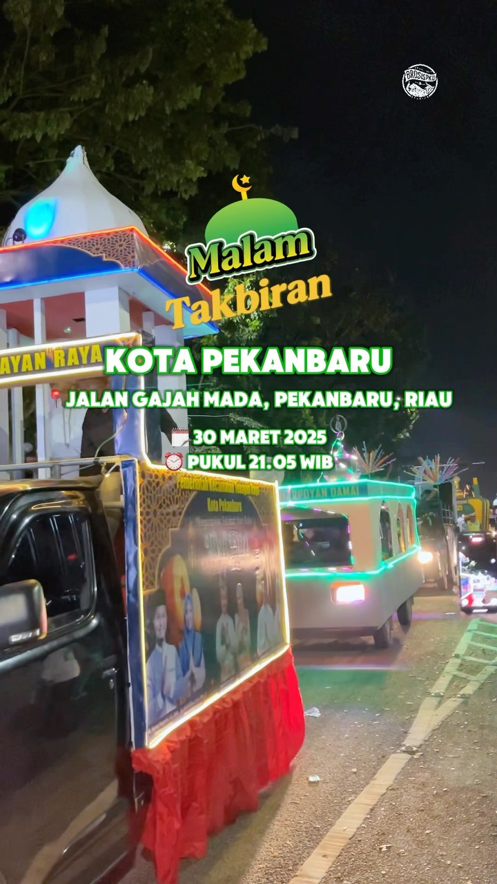 Perayaan Malam Takbiran di Pekanbaru
