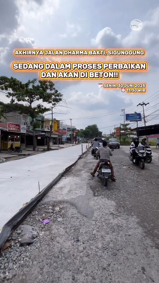 Jalan Dharma Bakti Pekanbaru Kembali Mulus