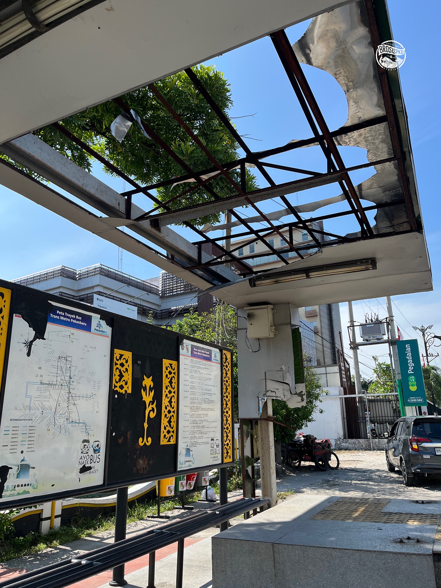 Kondisi Halte Makam Pahlawan Pekanbaru