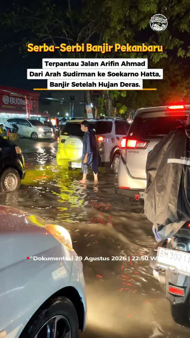 Banjir di Jalan Arifin Ahmad Pekanbaru, Hati-Hati