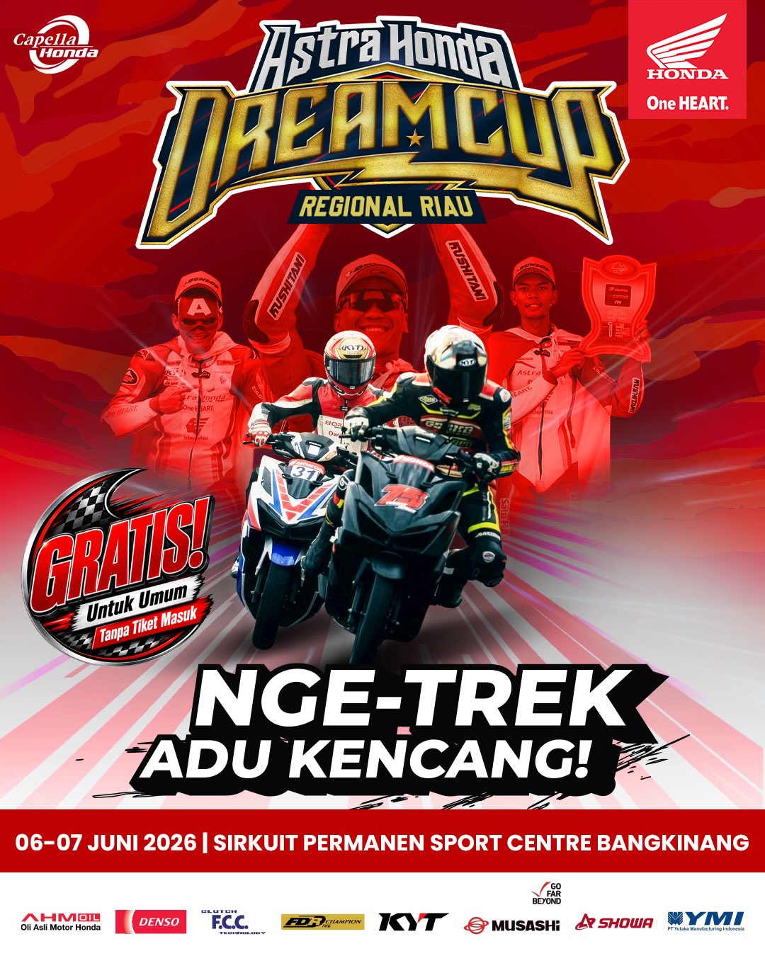 Astra Honda Dream Cup di Pekanbaru